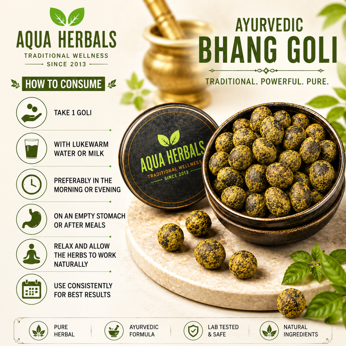 Ayurvedic Bhang Goli How To Use
