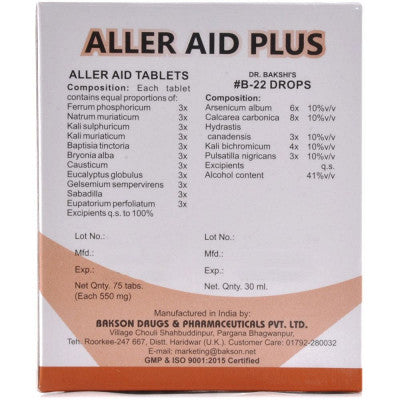 Bakson Aller Aid Plus (Twin Pack) (1Pack)