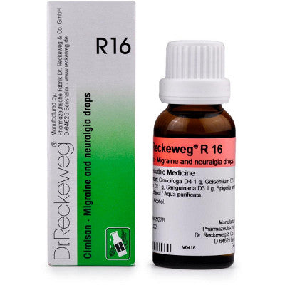 Dr. Reckeweg R16 Migraine and Neuralgia Drop (22ml)