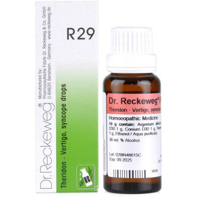 Dr. Reckeweg R29 Vertigo And Syncope Drop (22ml)