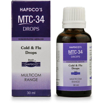 Hapdco MTC-34 (Cold & Flu Drops) (30ml)