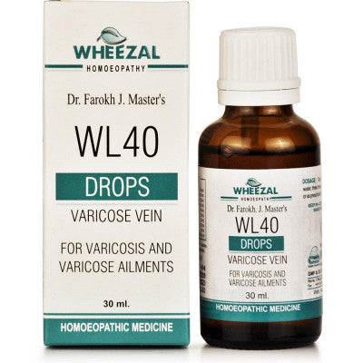 Wheezal WL-40 Varicose Veins Drops (30ml)