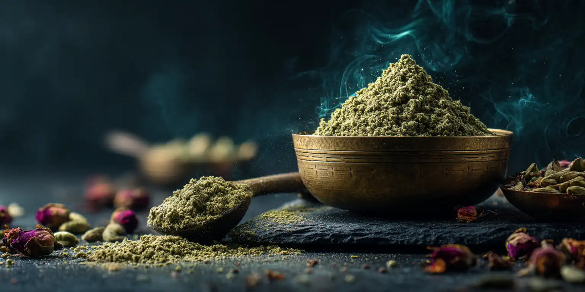 Buy bhang powder online from AquaHerbals India — Cannabis sativa and indica leaf powder collection for bhang thandai bhang lassi and Ayurvedic use, COD available, trusted since 2013