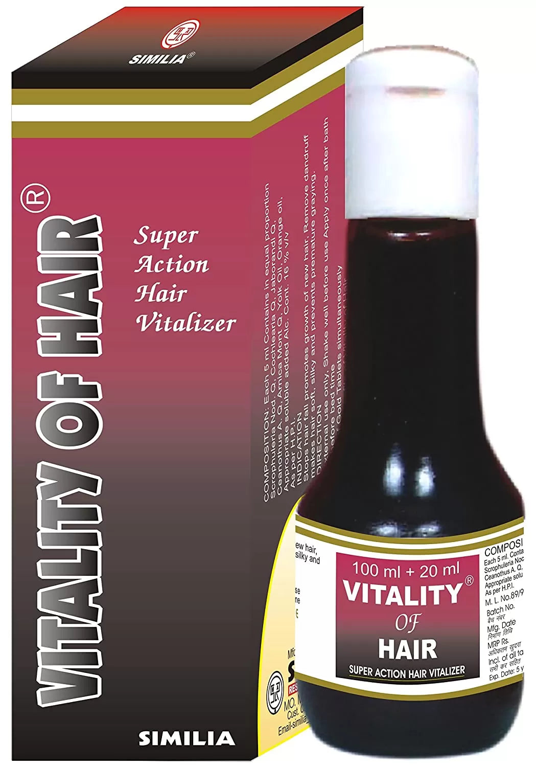 SIMILIA VITALITY OF HAIR [120 ml] - Pack of 2